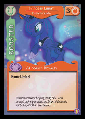 princess luna mtg card MLP CCG High Magic 139 UR Luna, Dream Warrior then exile those cards Luna My Little Pony Card