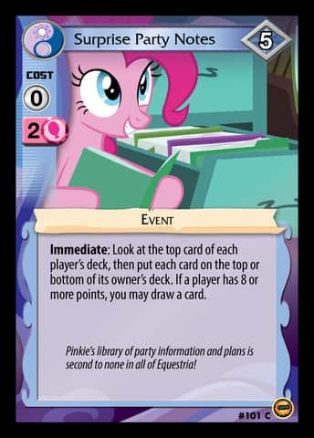 Surprise Party Notes