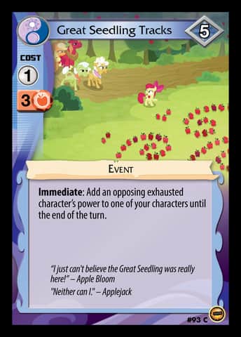 Great Seedling Tracks